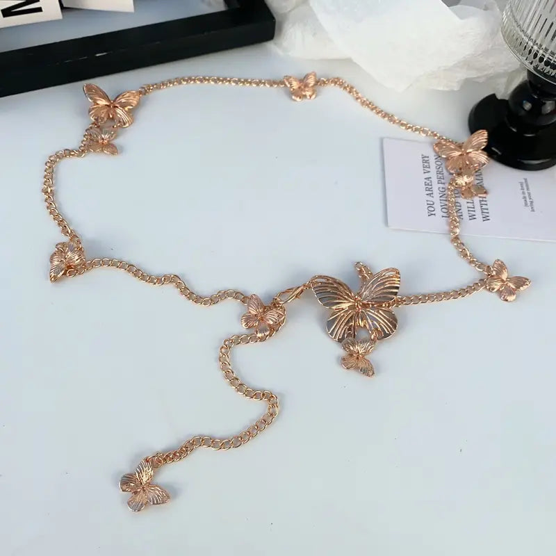 Butterfly Waist Chain Necklace